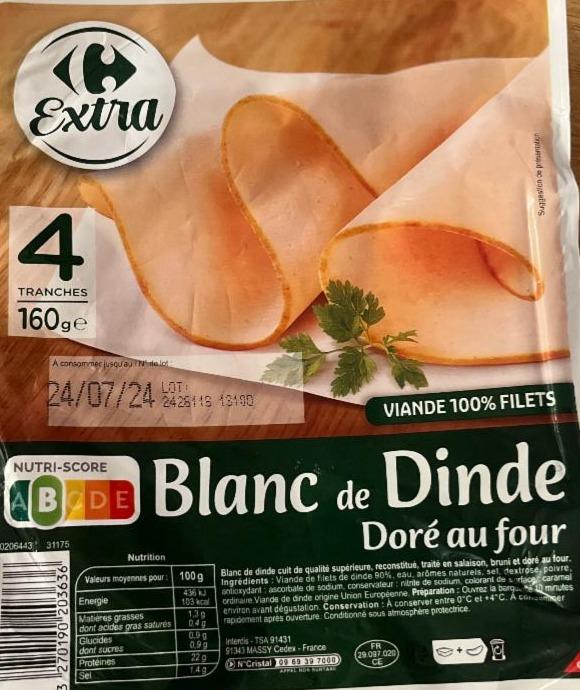 Fotografie - Blanc de dinde Carrefour Extra