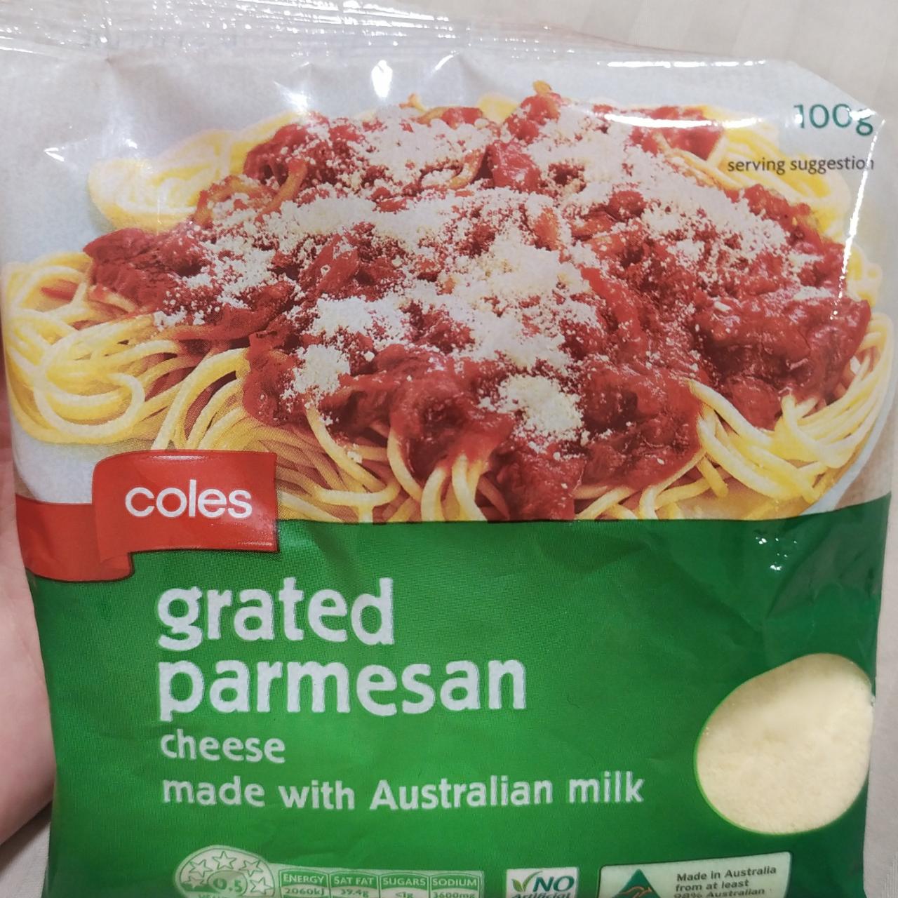 Parmesan deals cheese coles