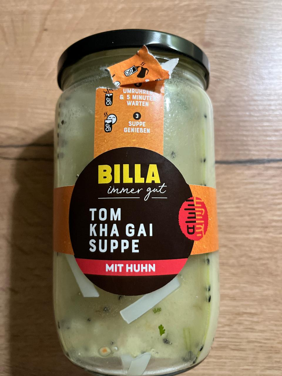 Fotografie - Tom Kha Gai Suppe mit Huhn Billa