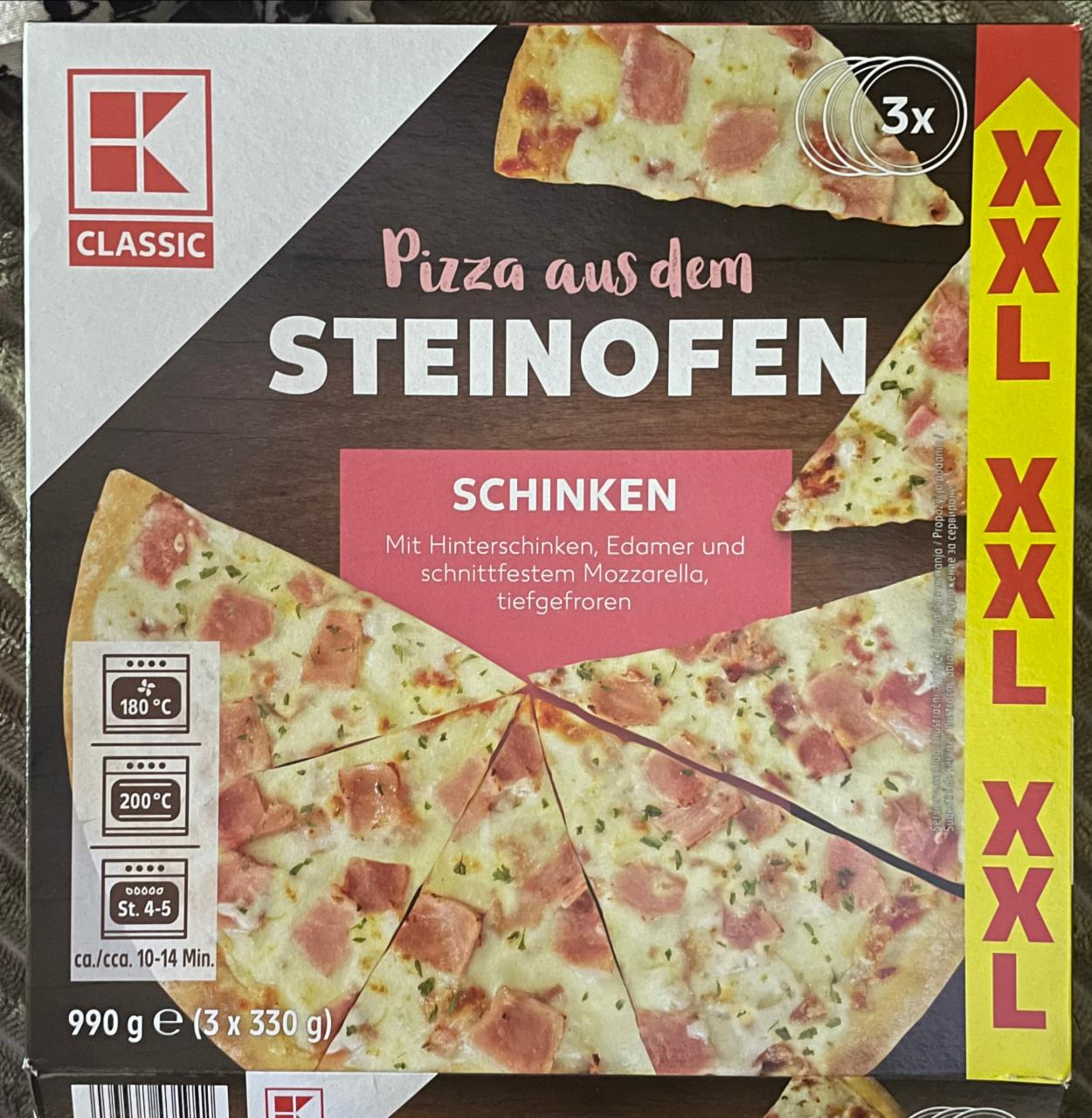 Fotografie - Pizza aus dem Steinofen Schinken K-Classic