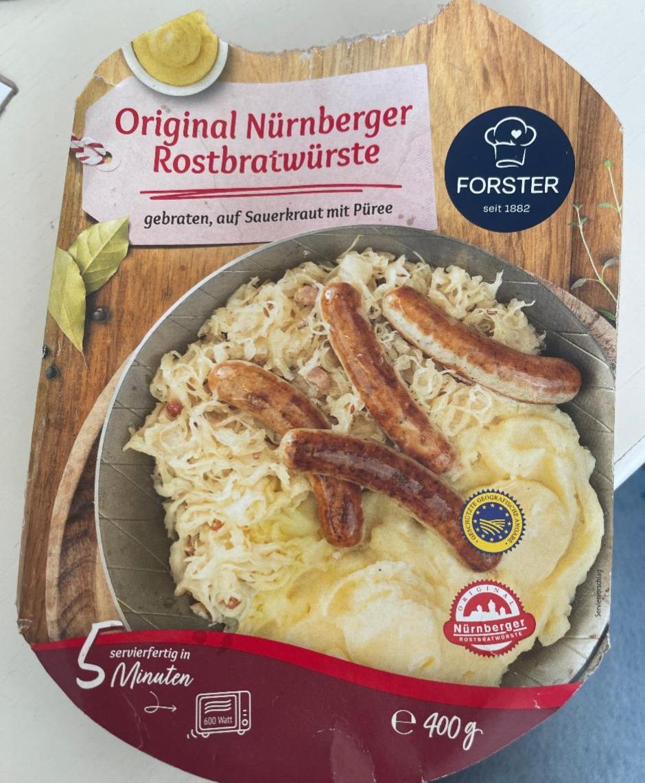 Fotografie - Original Nürnberger Rostbratwürste Forster