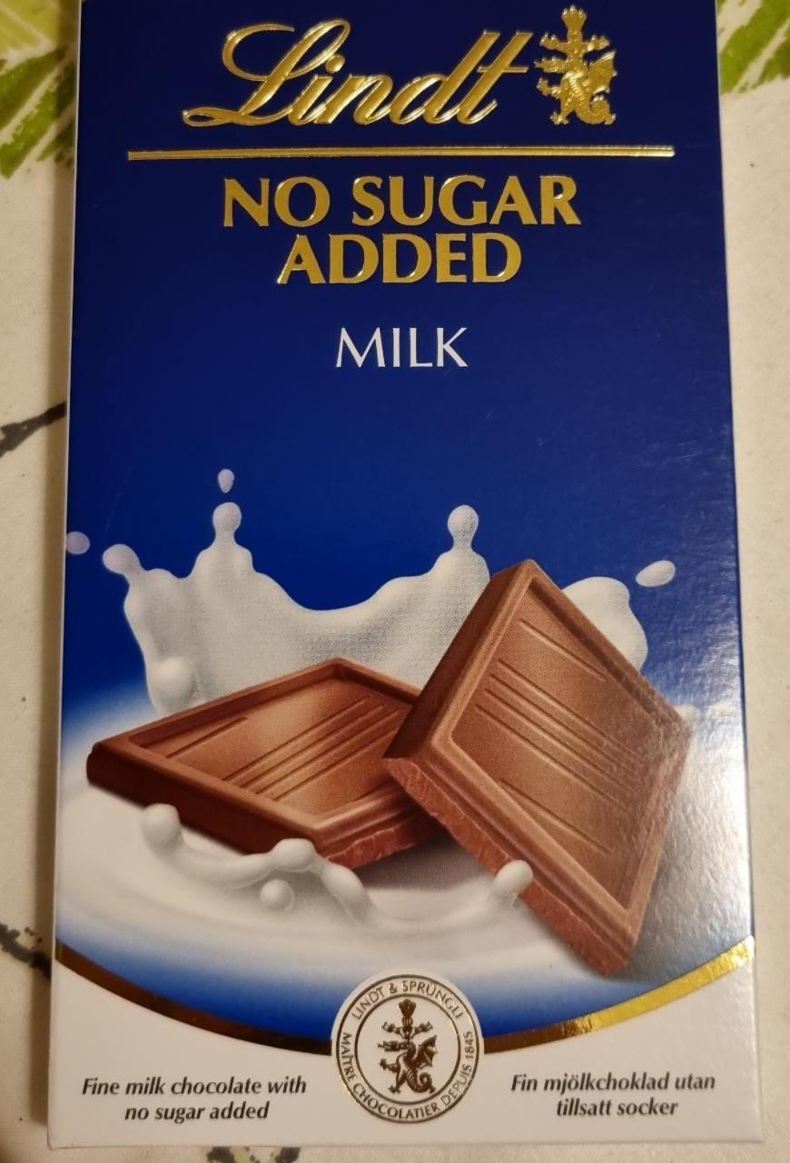 Fotografie - No Sugar Added Milk Lindt