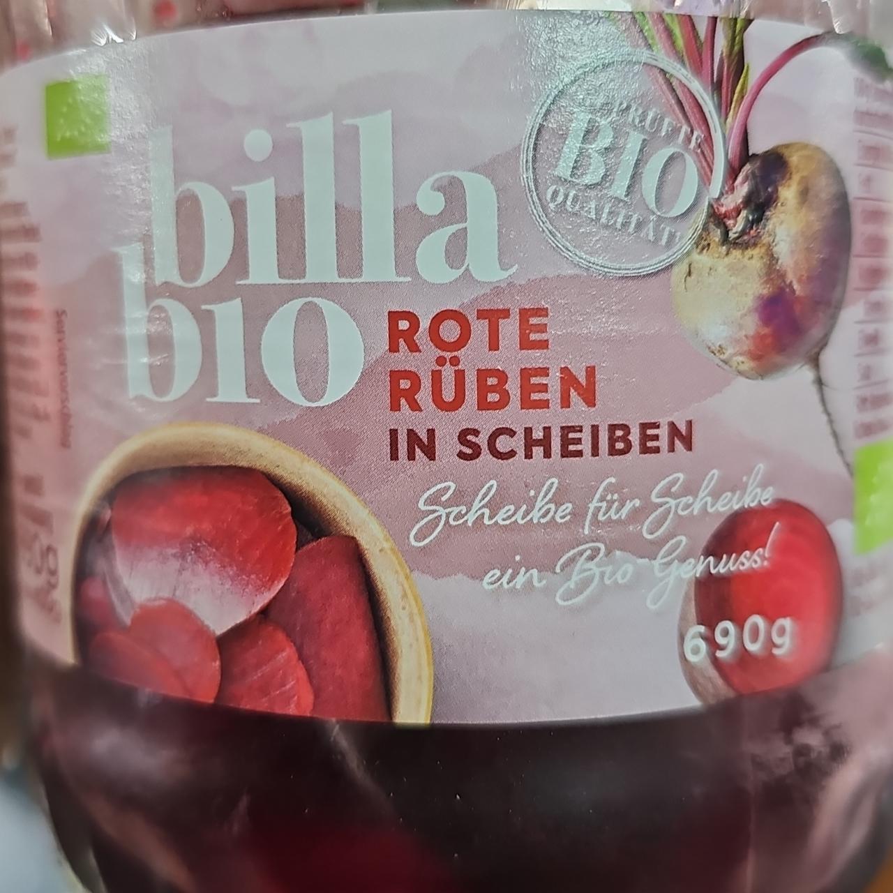 Fotografie - Rote Rüben in Scheiben Billa bio