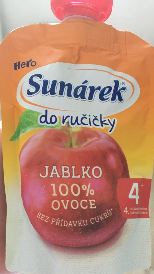 Fotografie - Jablko 100% ovoce do ručičky Sunárek