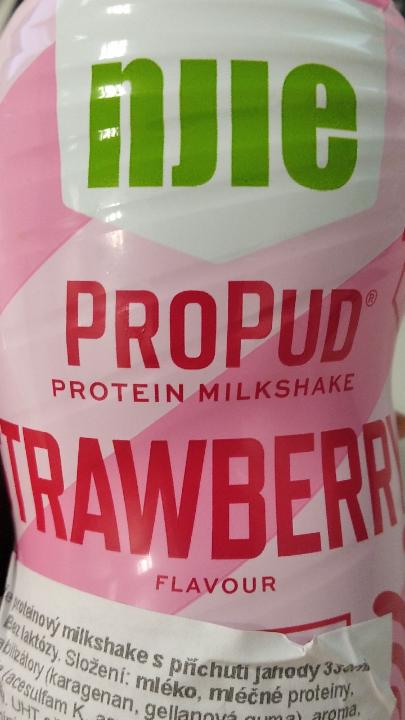 Fotografie - Njie protein milkshake strawberry flavour ProPud