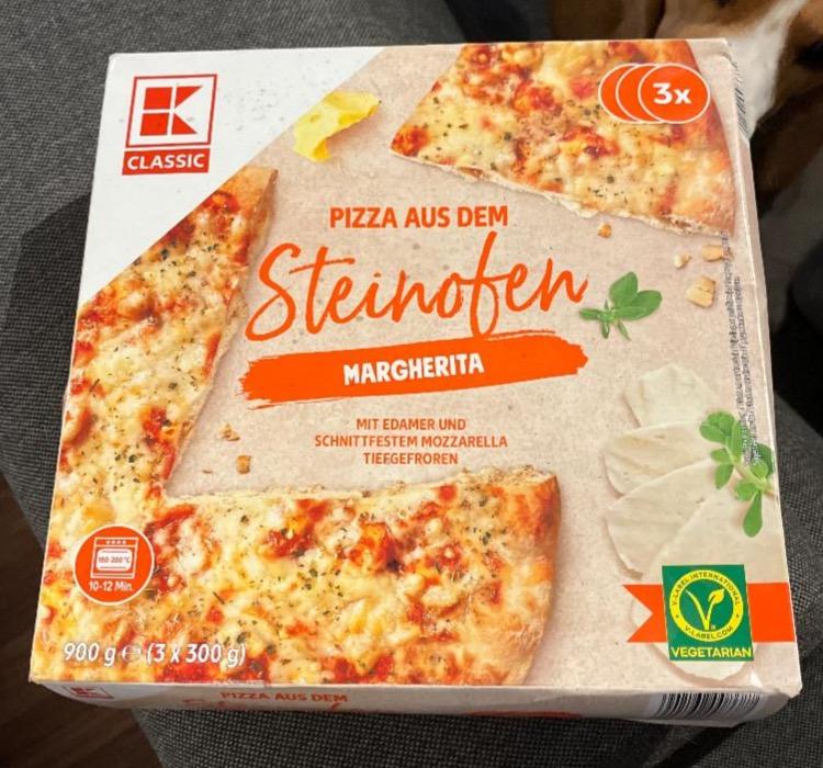 Fotografie - Pizza aus dem Steinofen Margherita K-Classic