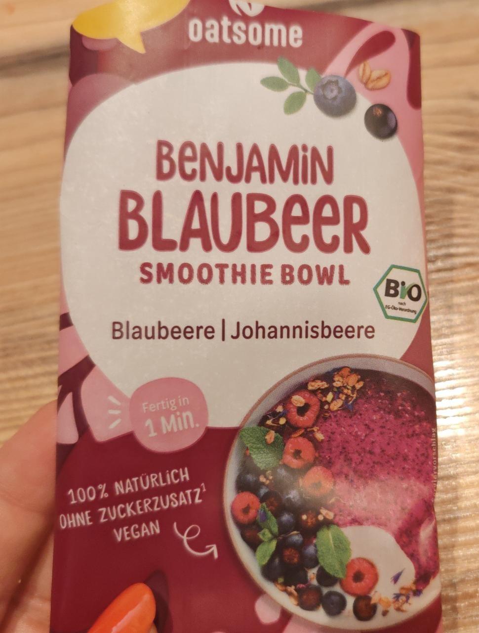 Fotografie - Benjamin Blaubeer Smoothie Bowl oatsome