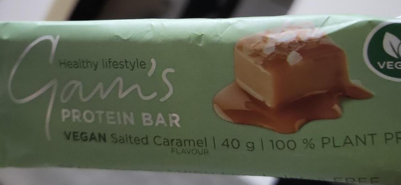 Fotografie - Protein Bar Vegan Salted Caramel Gam's