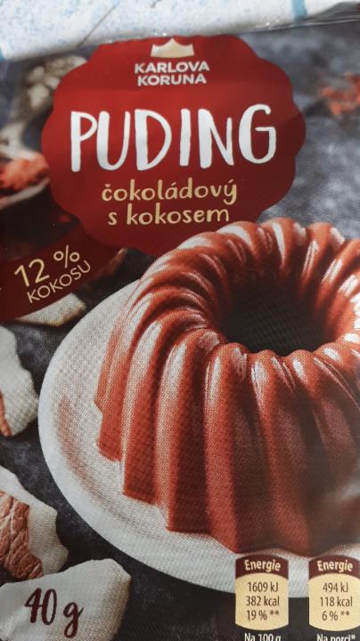 Fotografie - Puding prášek čokoládový s kokosem Karlova Koruna