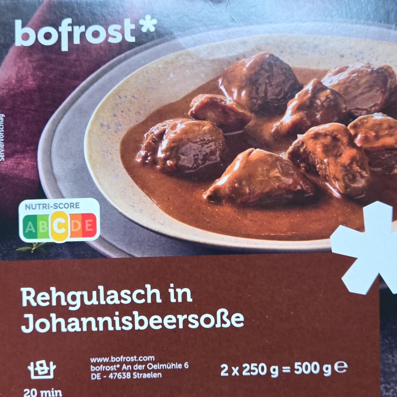 Fotografie - Rehgulasch in Johannisbeersosse bofrost