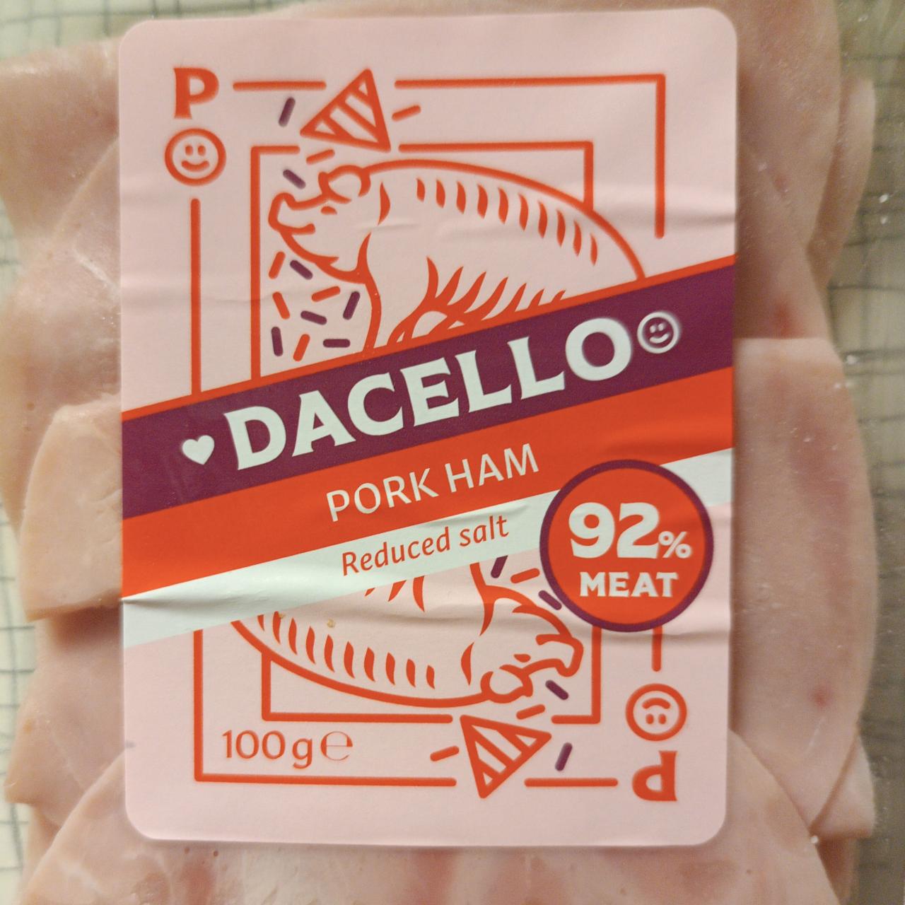 Fotografie - Pork Ham 92% Reduced salt Meat Dacello