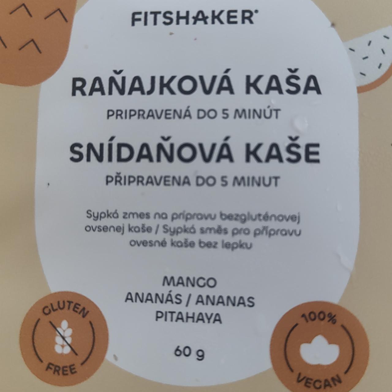 Fotografie - Raňajková kaša Mango Ananás Pitahaya Fitshaker