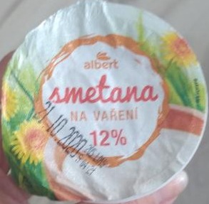 Fotografie - Smetana na vaření 12% kelímek Albert