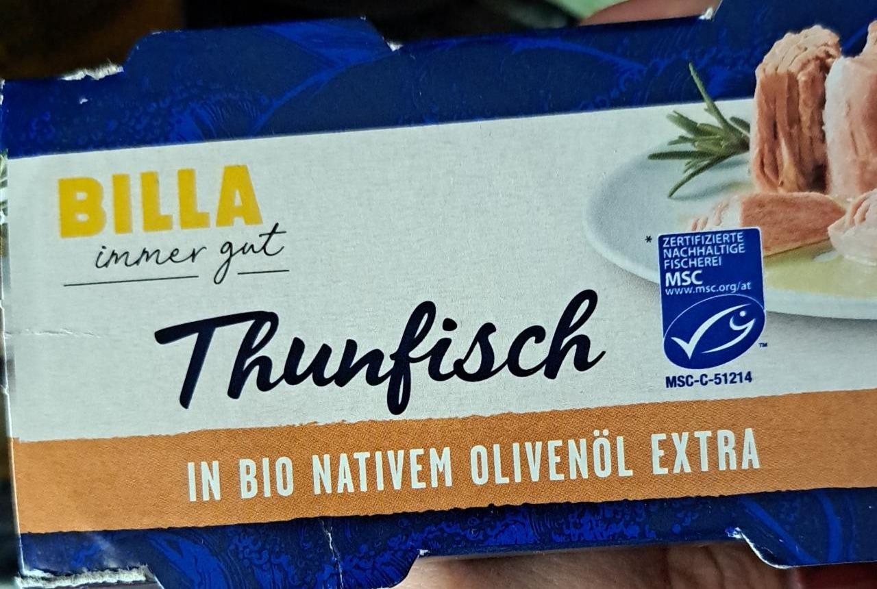 Fotografie - Thunfisch in bio nativem olivenöl extra Billa