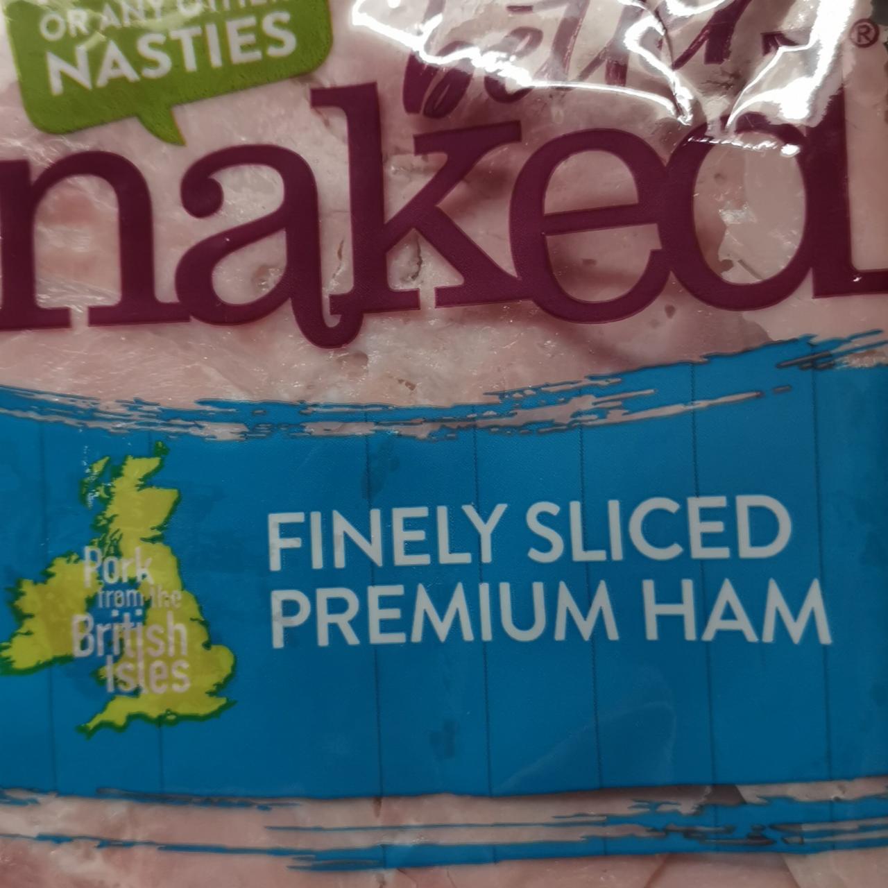 Fotografie - Finely sliced premium ham Naked