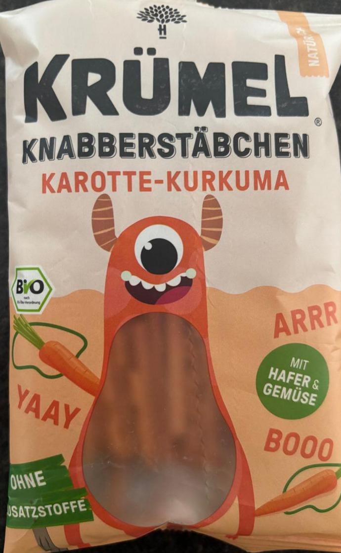 Fotografie - Kknabberstäbchen karrote-kurkuma Krümel