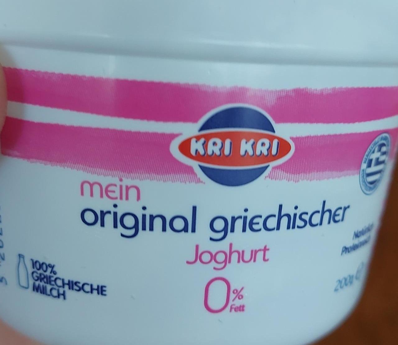 Fotografie - mein original griechische joghurt 0% fett Kri Kri