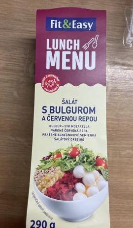 Fotografie - Lunch Menu Šalát s bulgurom a červenou repou Fit&Easy