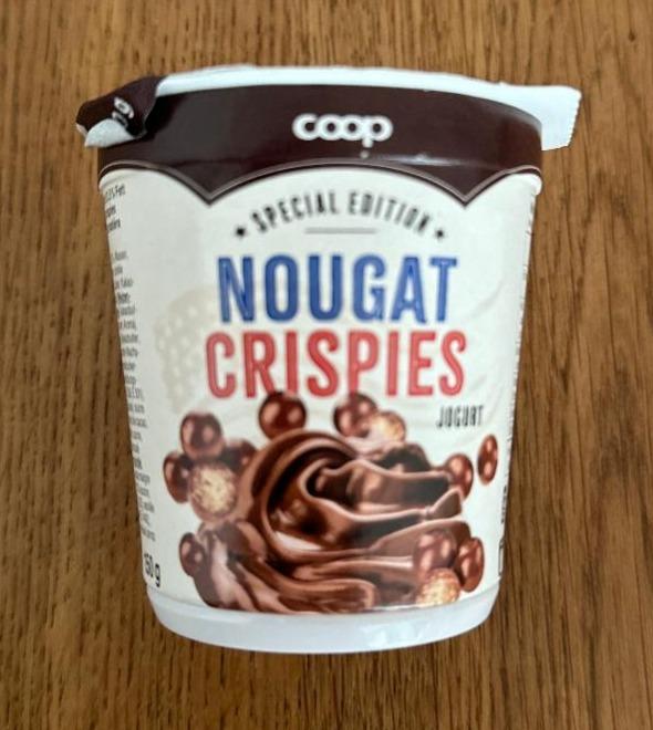 Fotografie - Nougat Crispies jogurt coop