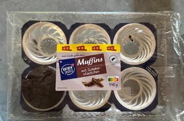 Fotografie - Muffins mit Schoko-stückchen Lidl