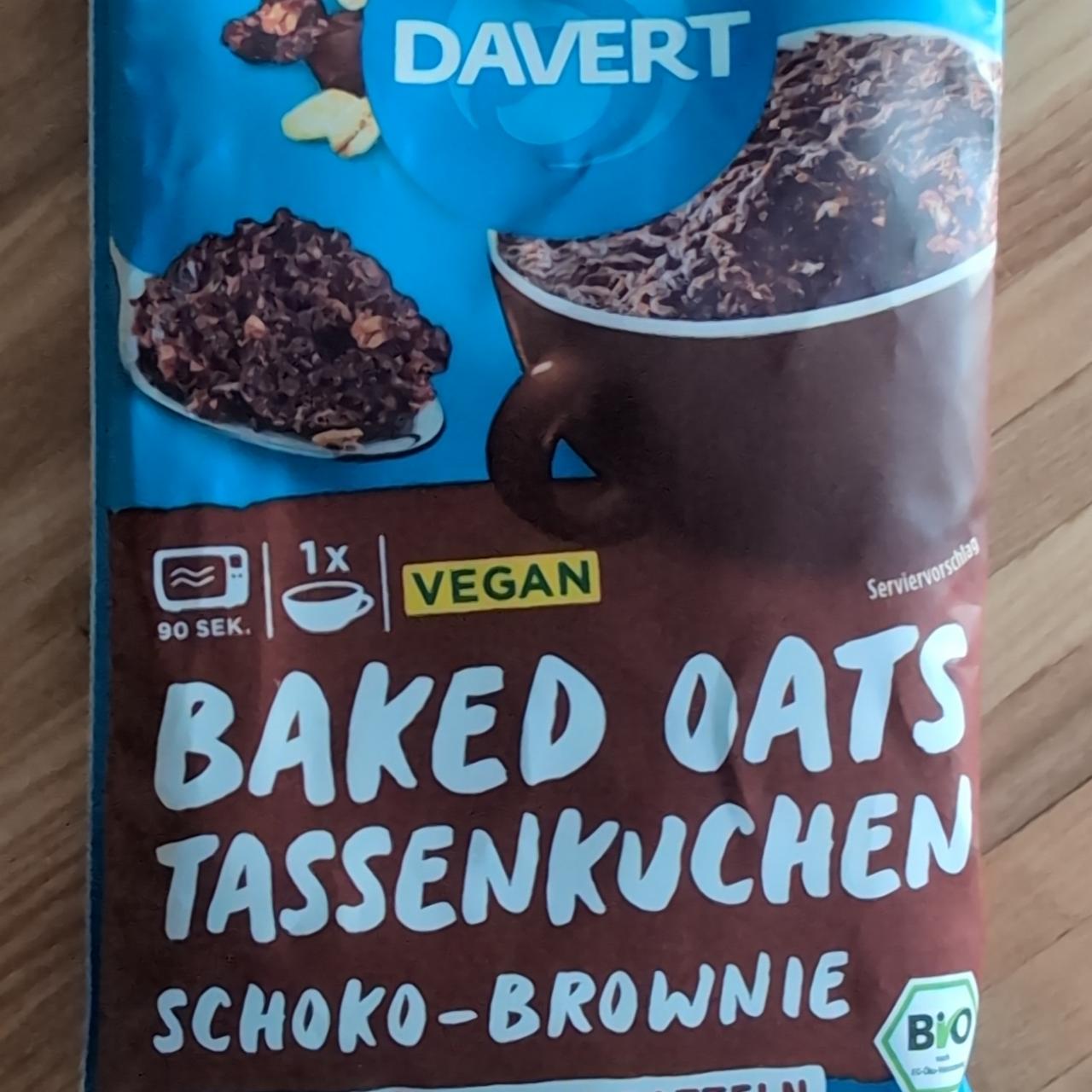 Fotografie - Baked oats tassenkuchen schoko-brownie Davert