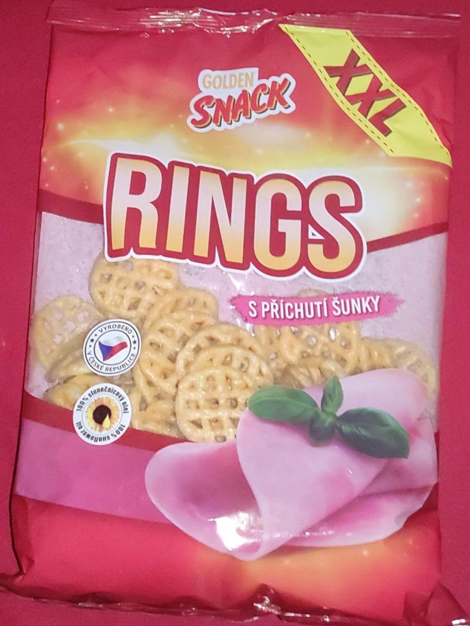 Fotografie - Rings s příchutí šunky Golden Snack