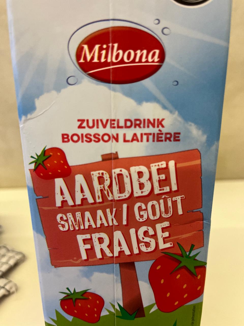 Fotografie - Aaerdbei Smaak / Gout Fraise Milbona