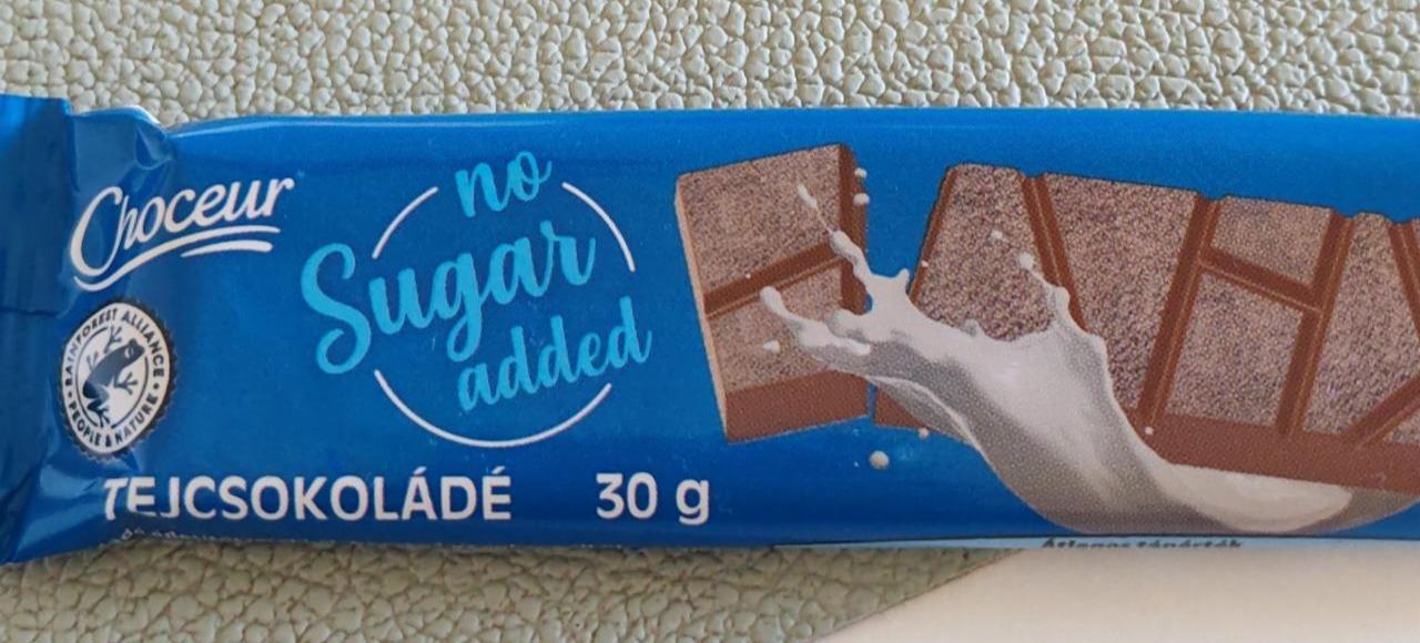 Fotografie - Tejcsokoládé no sugar added Choceur