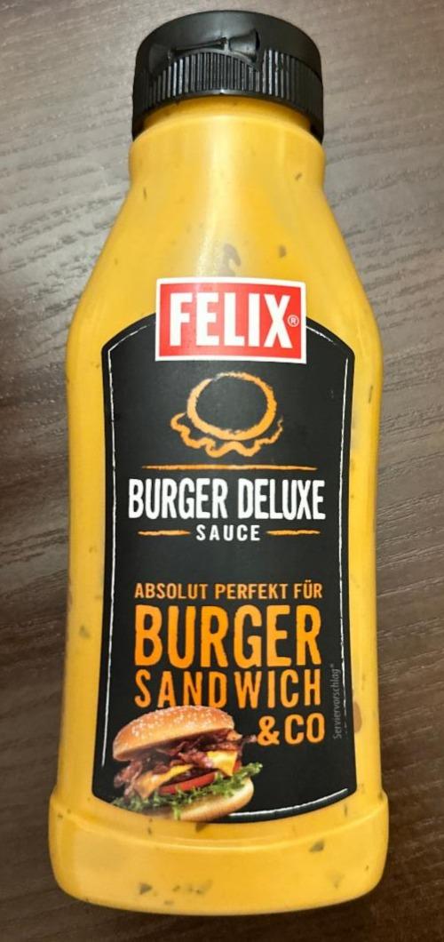 Fotografie - burger deluxe sauce felix