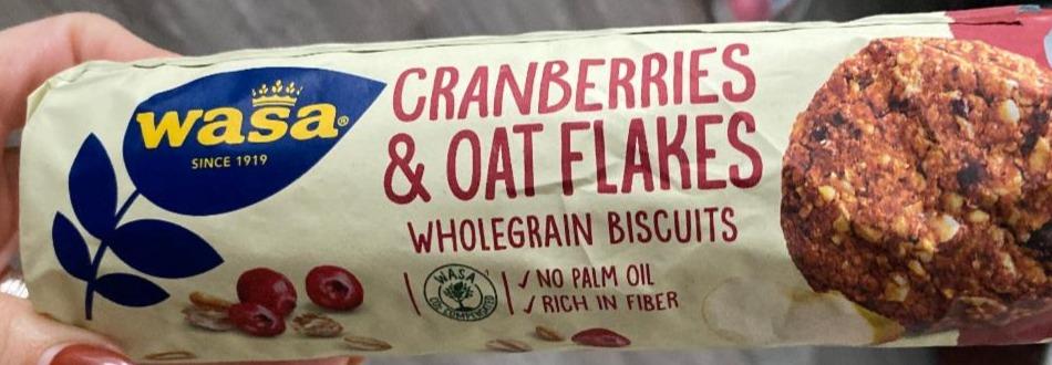 Fotografie - Cranberries & Oat Flakes Wholegrain Biscuits wasa