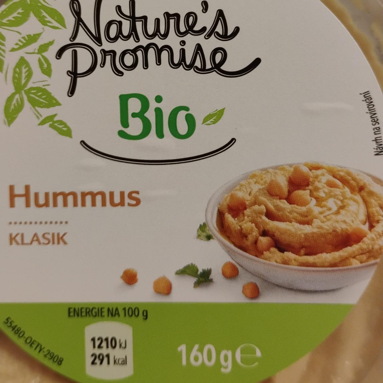 Fotografie - Bio cizrnová pomazánka Nature's Promise hummus klasik Albert