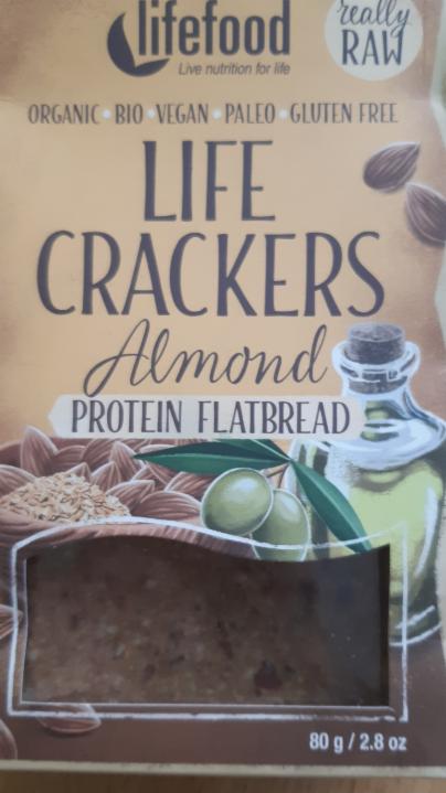 Fotografie - Lifefood Life Crackers Almond protein flatbread