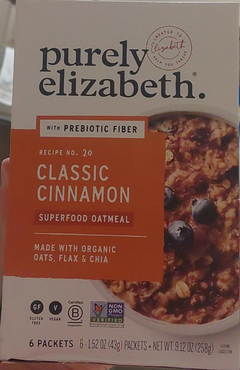 Fotografie - Classic Cinnamon Superfood Oatmeal purely elizabeth.