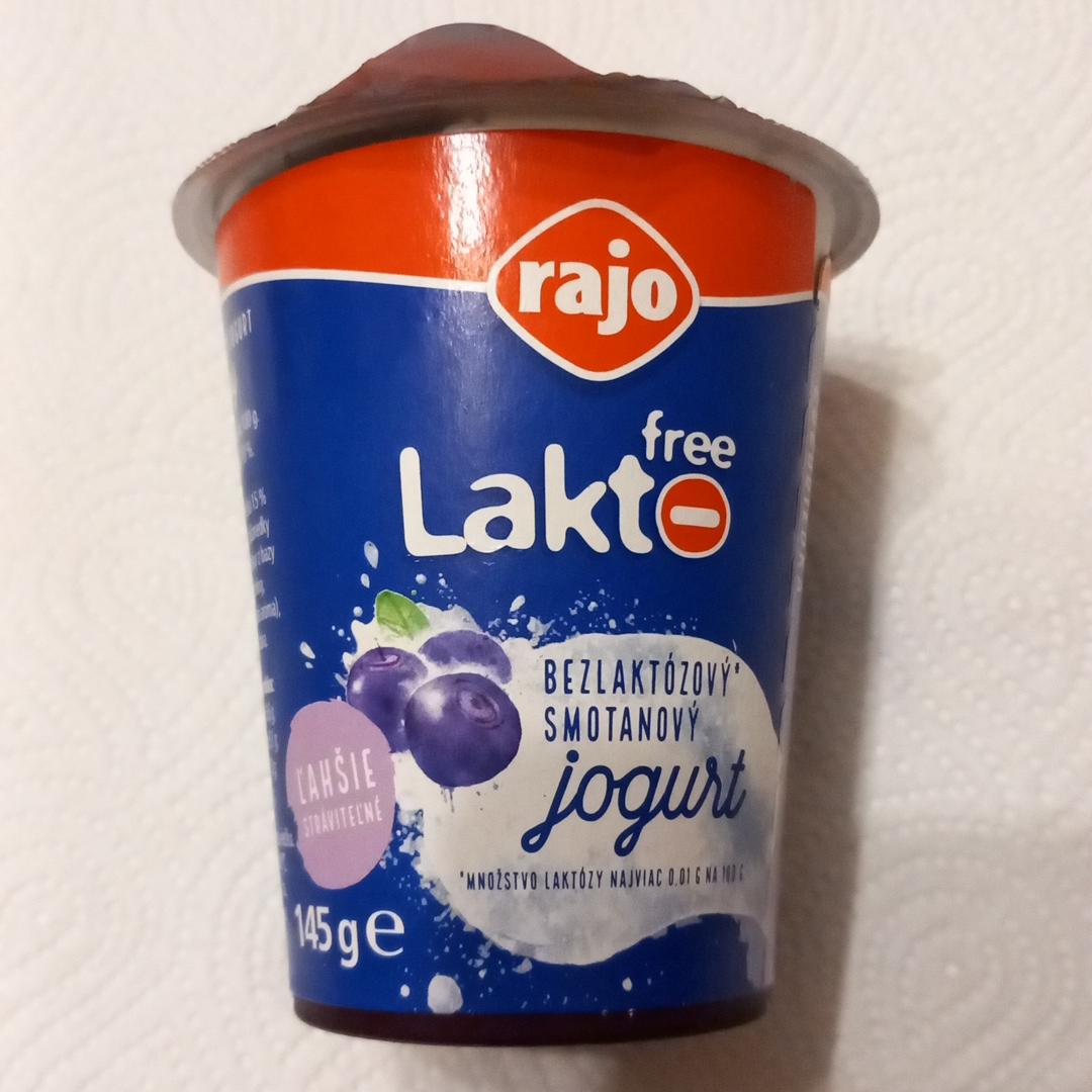 Fotografie - Lakto free Bezlaktózový Smotanový jogurt čučoriedka Rajo