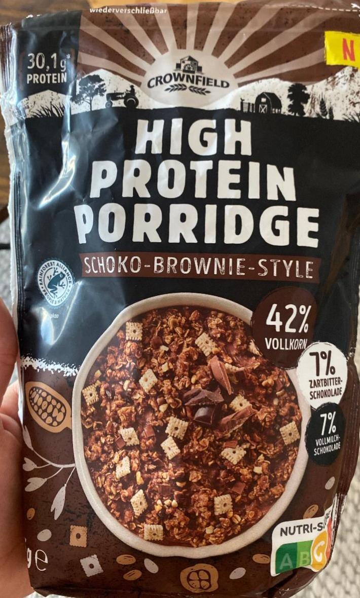 Fotografie - High Protein Porridge Schoko-Brownie-Style Crownfield