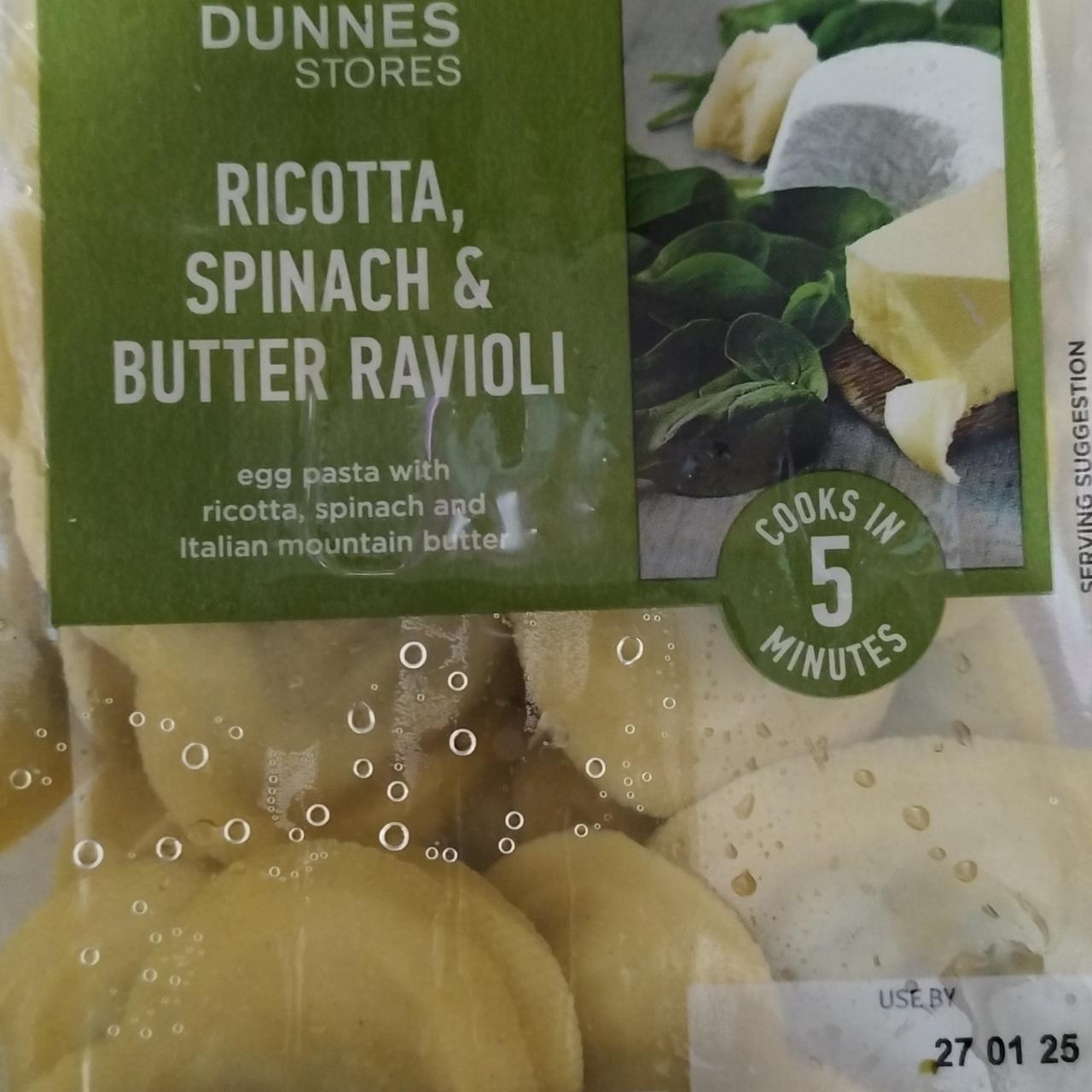 Fotografie - Ricotta, Spinach & Butter Ravioli Dunnes Stores