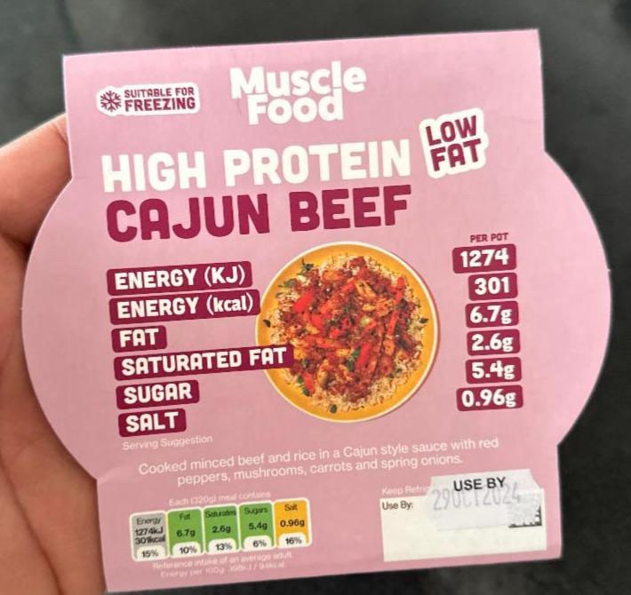 Fotografie - High Protein Cajun Beef Muscle Food