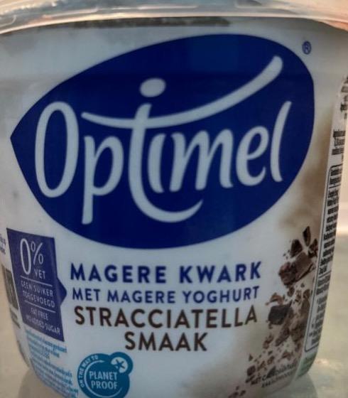 Fotografie - Magere kwark stracciatella smaak Optimel