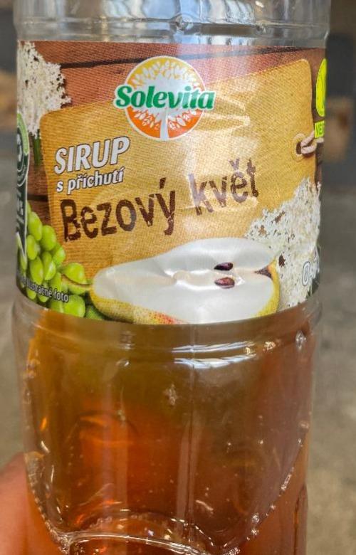 Fotografie - Sirup s příchutí bezový květ Solevita