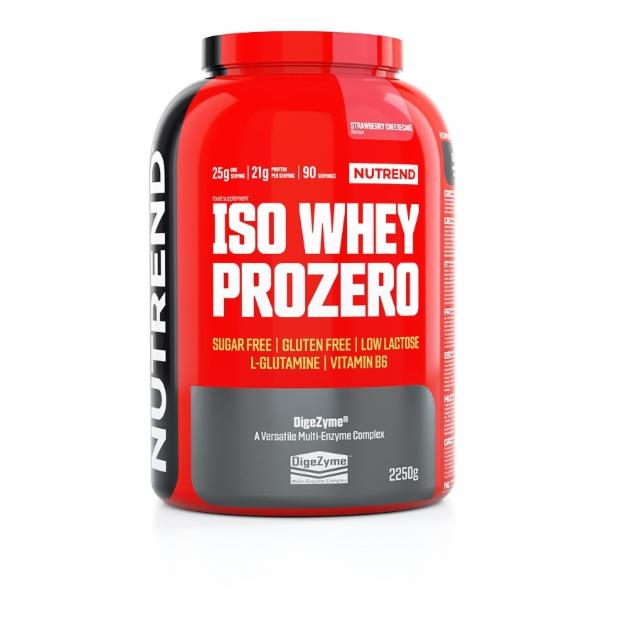 Fotografie - Iso whey prozero strawberry cheesecake (jahodový cheesecake) Nutrend