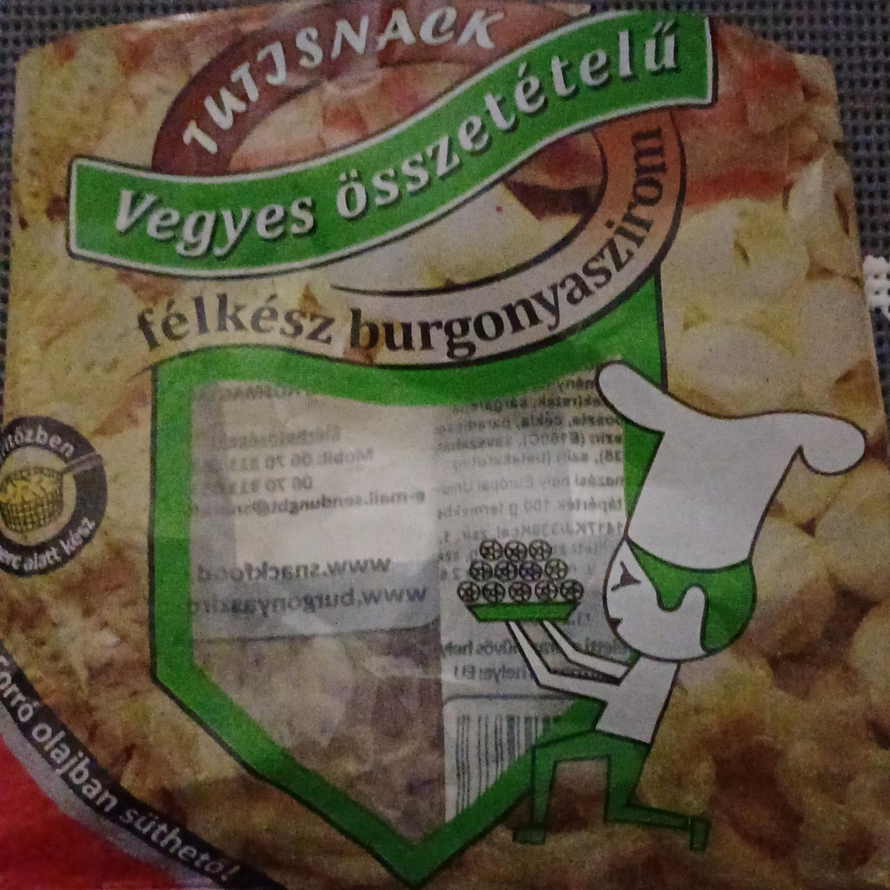 Fotografie - Vegyes összetételű félkész burgonyaszirom Tutjsnack