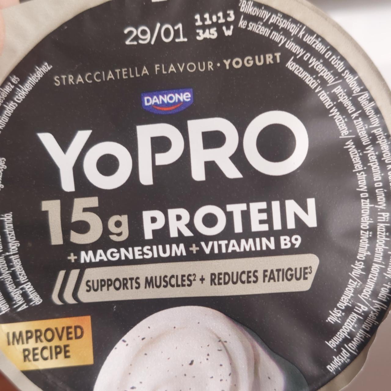 Fotografie - YoPro 15g Protein Stracciatella Flavour Yogurt Danone