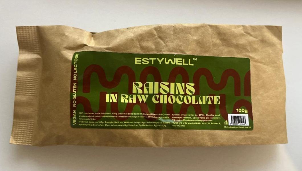 Fotografie - Raisins in raw chocolate Estywell