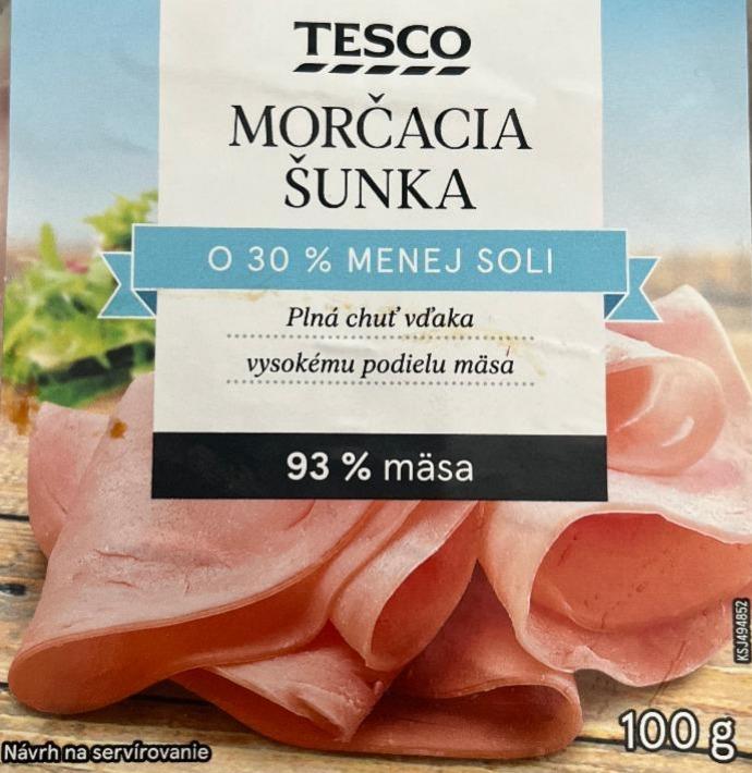 Fotografie - Morčacia šunka 93% mäsa, o 30% menej soli Tesco