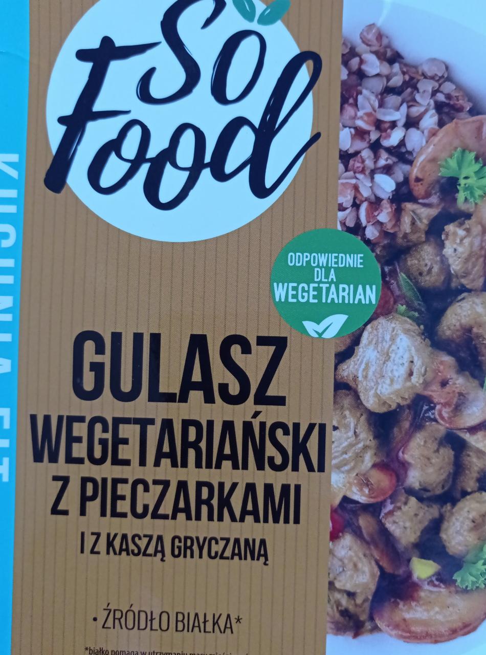 Fotografie - Kuchnia Fit Gulasz wegetariański z pieczarkami i z kaszą gryczaną So Food