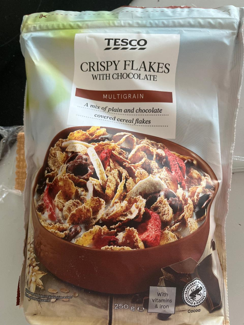 Fotografie - Crispy Flakes With Chocolate Multigrain Tesco