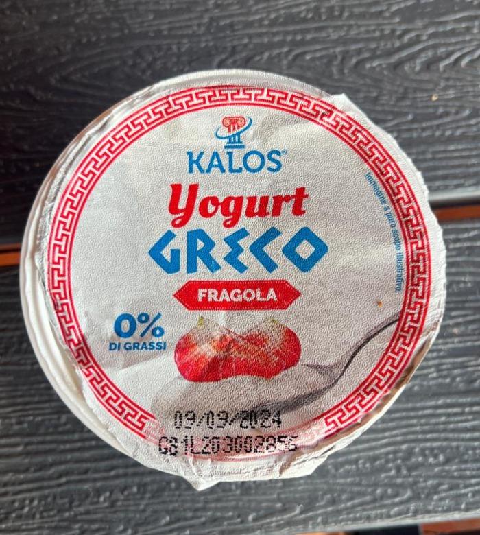 Fotografie - Yogurt Greco Fragola Kalos