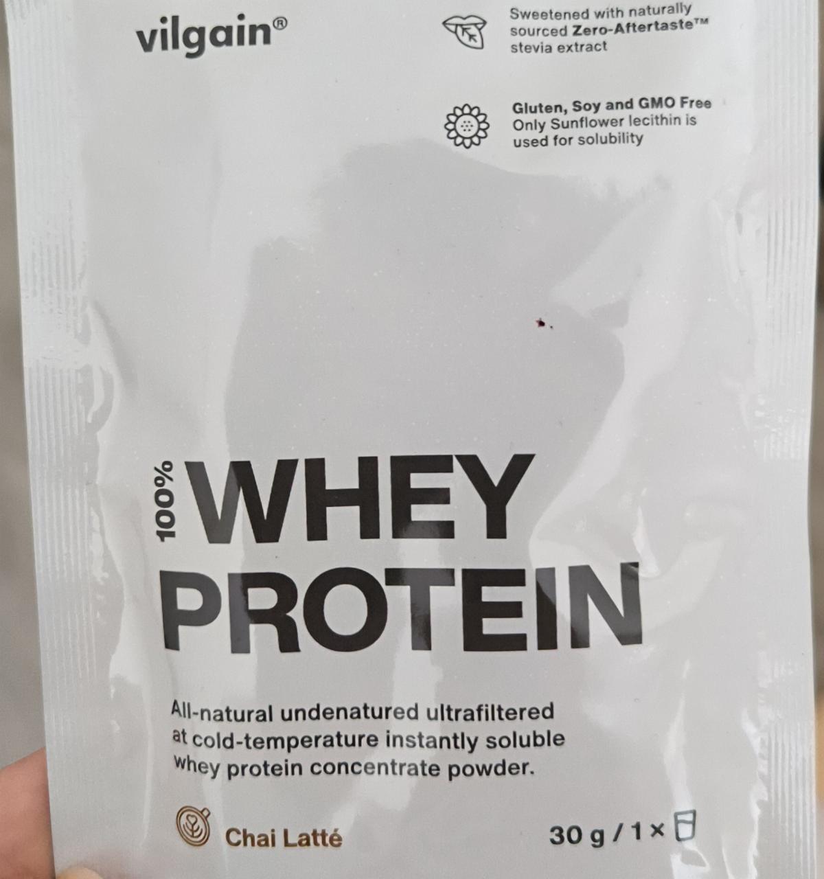 Fotografie - 100% Whey Protein Chai Latte VIlgain