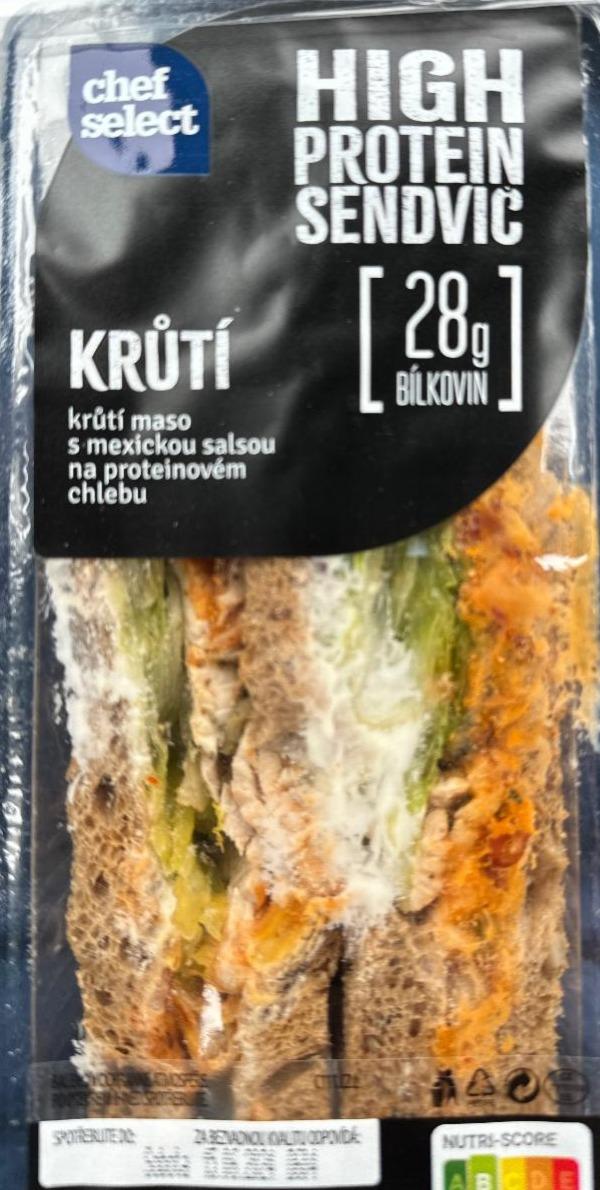 Fotografie - High protein sendvič krůtí Chef Select