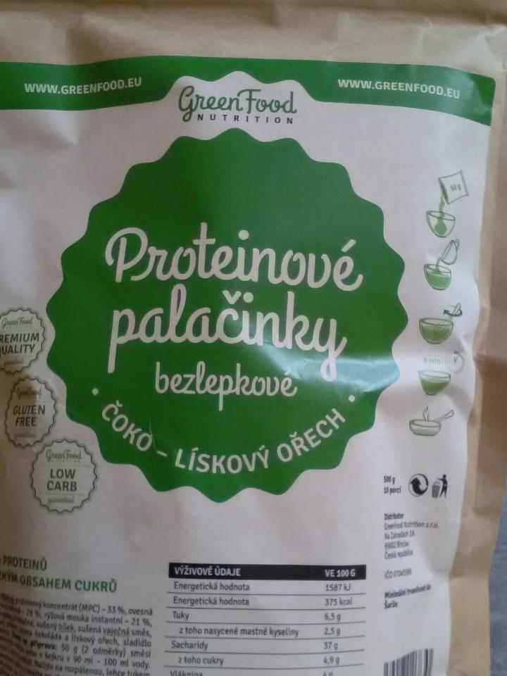 Fotografie - proteinové palačinky čoko-lískový ořech - Greenfood